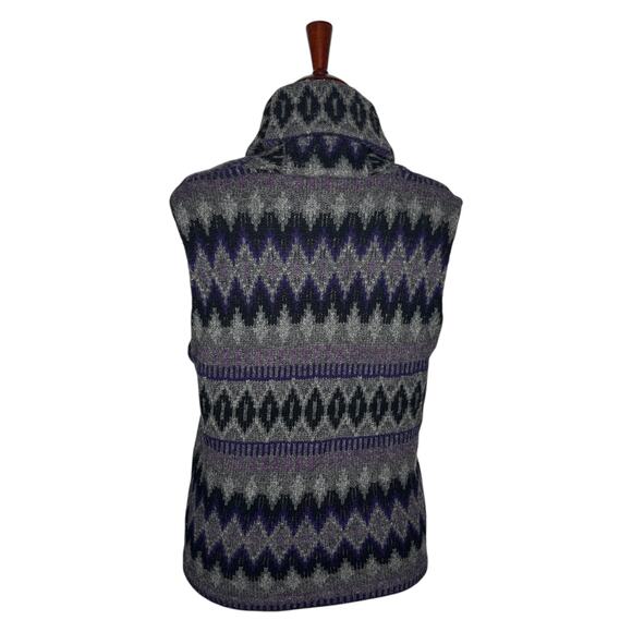 Lauren Ralph Lauren Sweater Vest Womens XL 100% Lambswool Southwestern Aztec - Picture 3 of 7